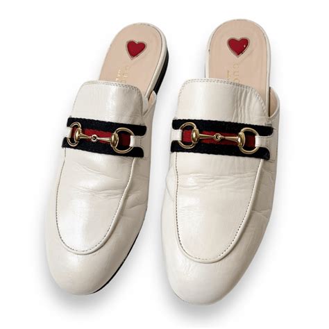 gucci princetown loafer|Gucci princetown white horsebit loafer.